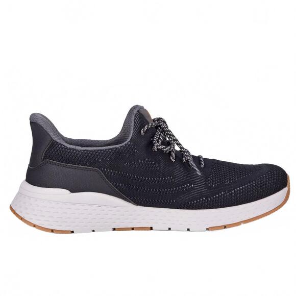 NEW DREW men's echo comfort sneaker in black mesh combo